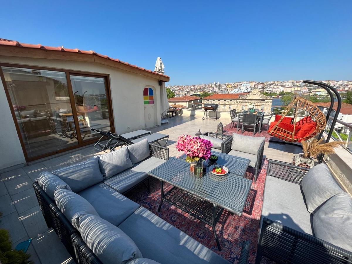 Waterfront Apartment By The Tram - Terrace With Dome & Golden Horn View In Fatih Истанбул Екстериор снимка