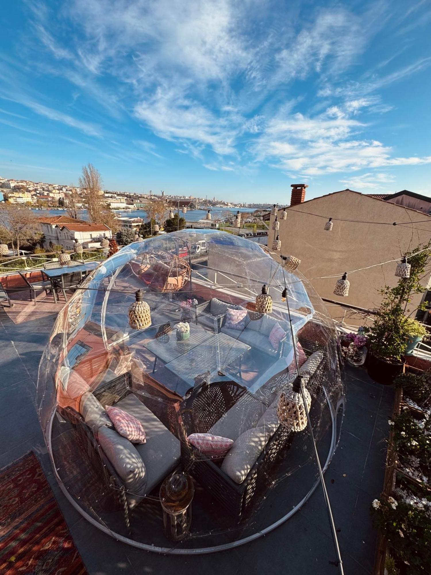 Waterfront Apartment By The Tram - Terrace With Dome & Golden Horn View In Fatih Истанбул Екстериор снимка